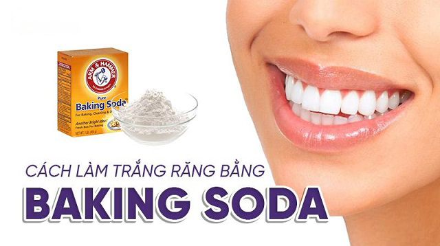 Công dụng tuyệt vời của baking soda trongTẩy trắng răng 